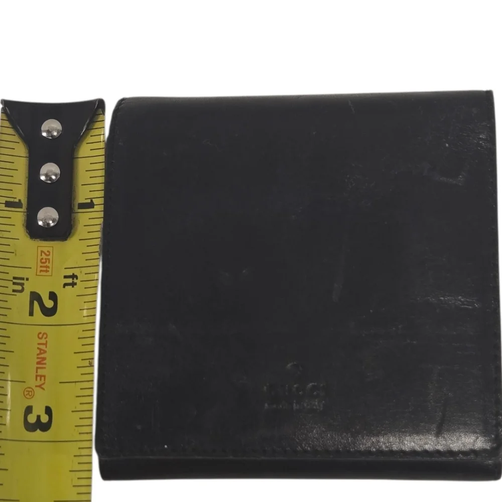 Gucci Black Leather Notebook‎ with Removable Sticky Notes